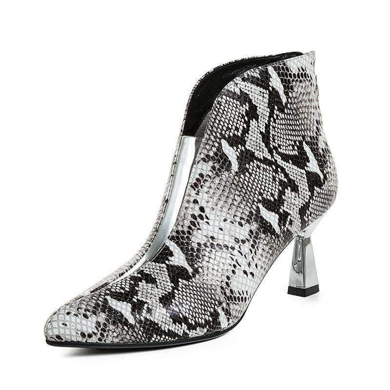 Snake print shoes